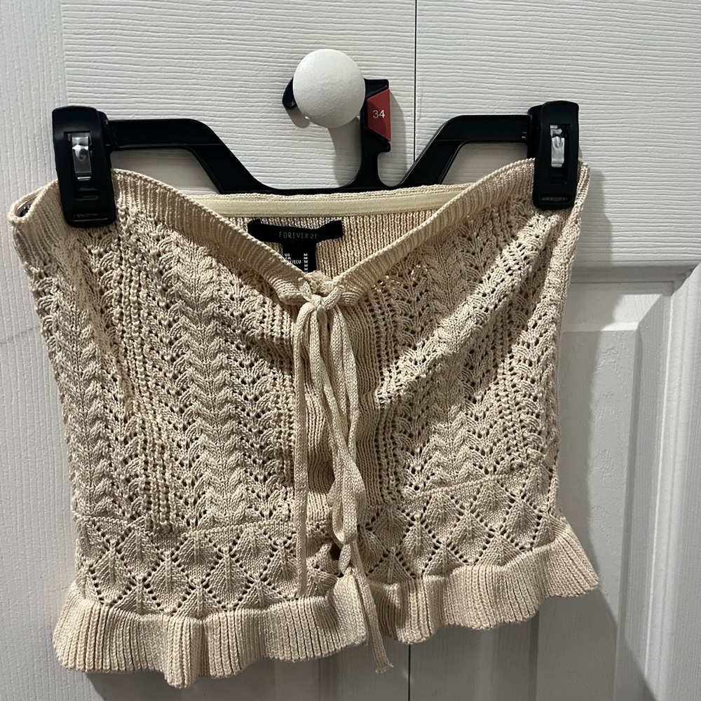Forever 21 Strapless Shirt